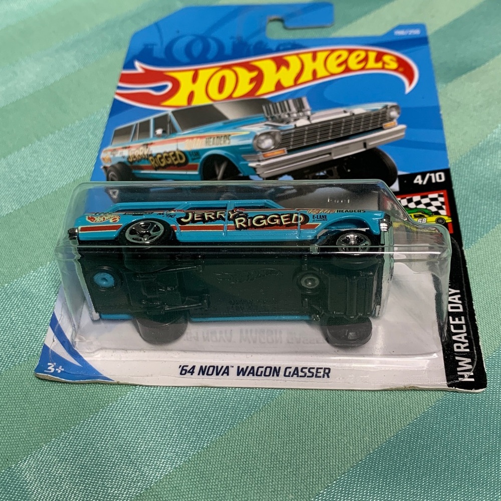 '64 Nova Wagon Gasser Set - Hot Wheels Jerry Rigged - Picture 7 of 10
